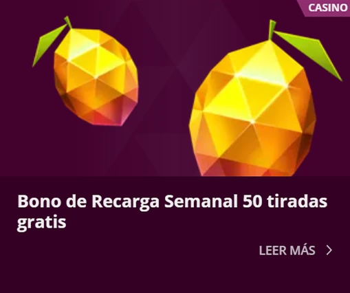 Bono de recarga semanal con 50 tiradas gratis