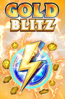 Gold Blitz slot with lightning and flying coins